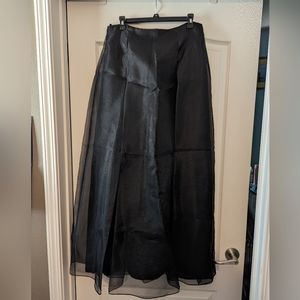 Long black zip skirt Alex Evenings 14 (formal wear)